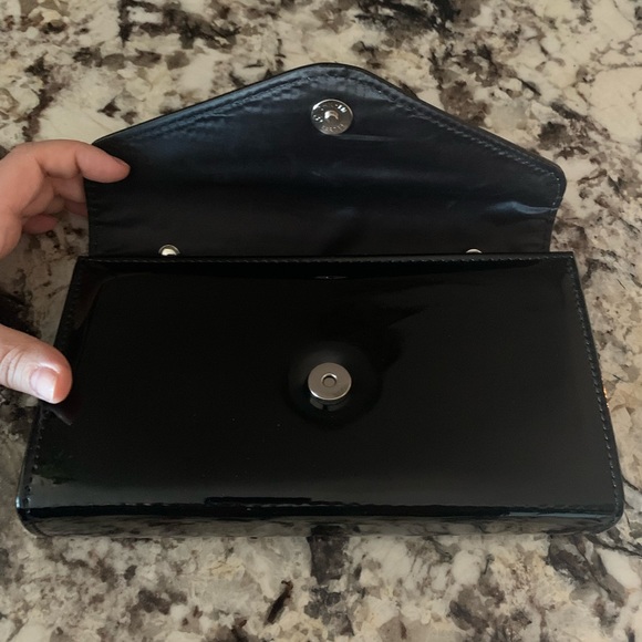 NEW Black Patent Evening Clutch - Picture 2 of 10